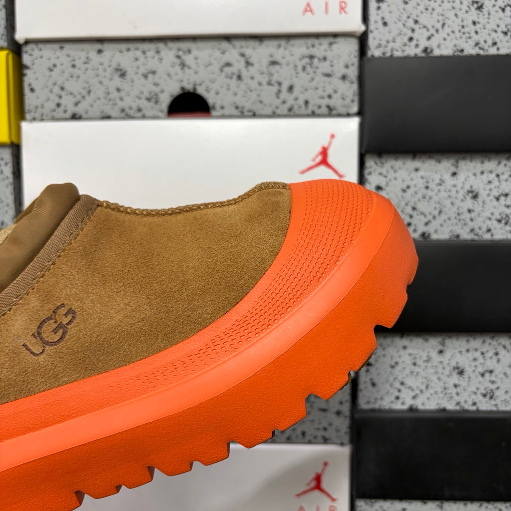 UGG Chestnut Slip-On Shoes with Orange Chunky Lug Sole