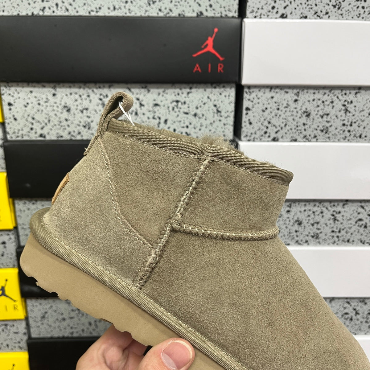 UGG Brown Ultra Mini Pull-On Ankle Boots