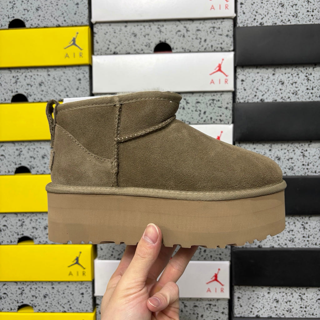UGG Ultra Mini 5 cm Platform Boots in Antelope Brown