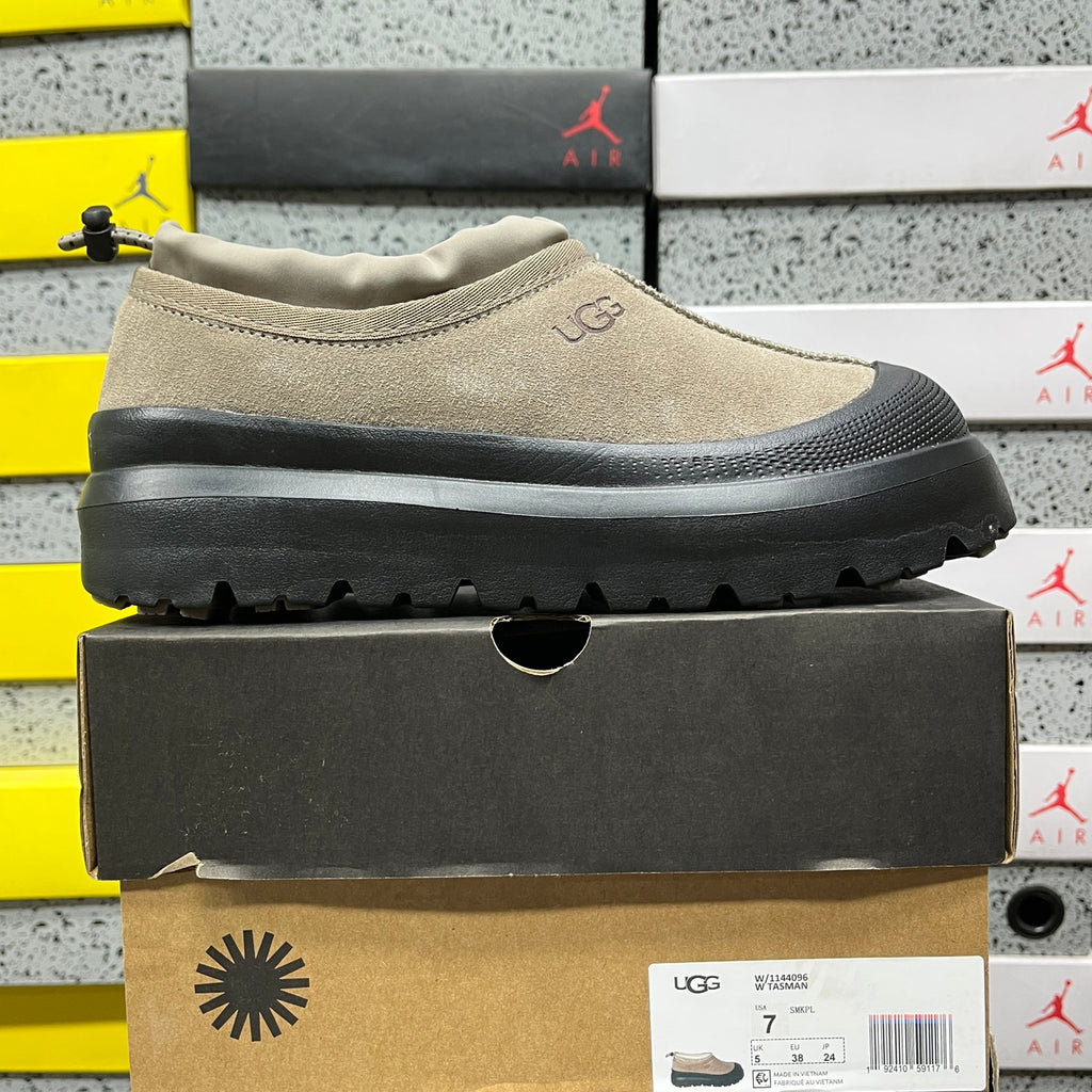 UGG Slip-On Shoes in Mist Gray with Black Chunky Sole