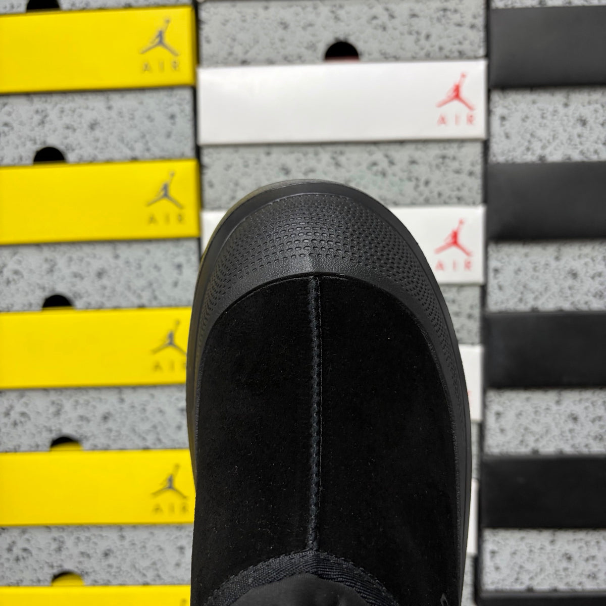 UGG Black Low-Cut Slip-On Shoes with Chunky Lug Sole
