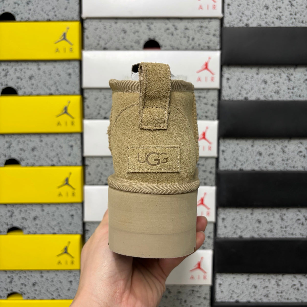 UGG Ultra Mini 5 cm Platform Boots in Mustard Seed
