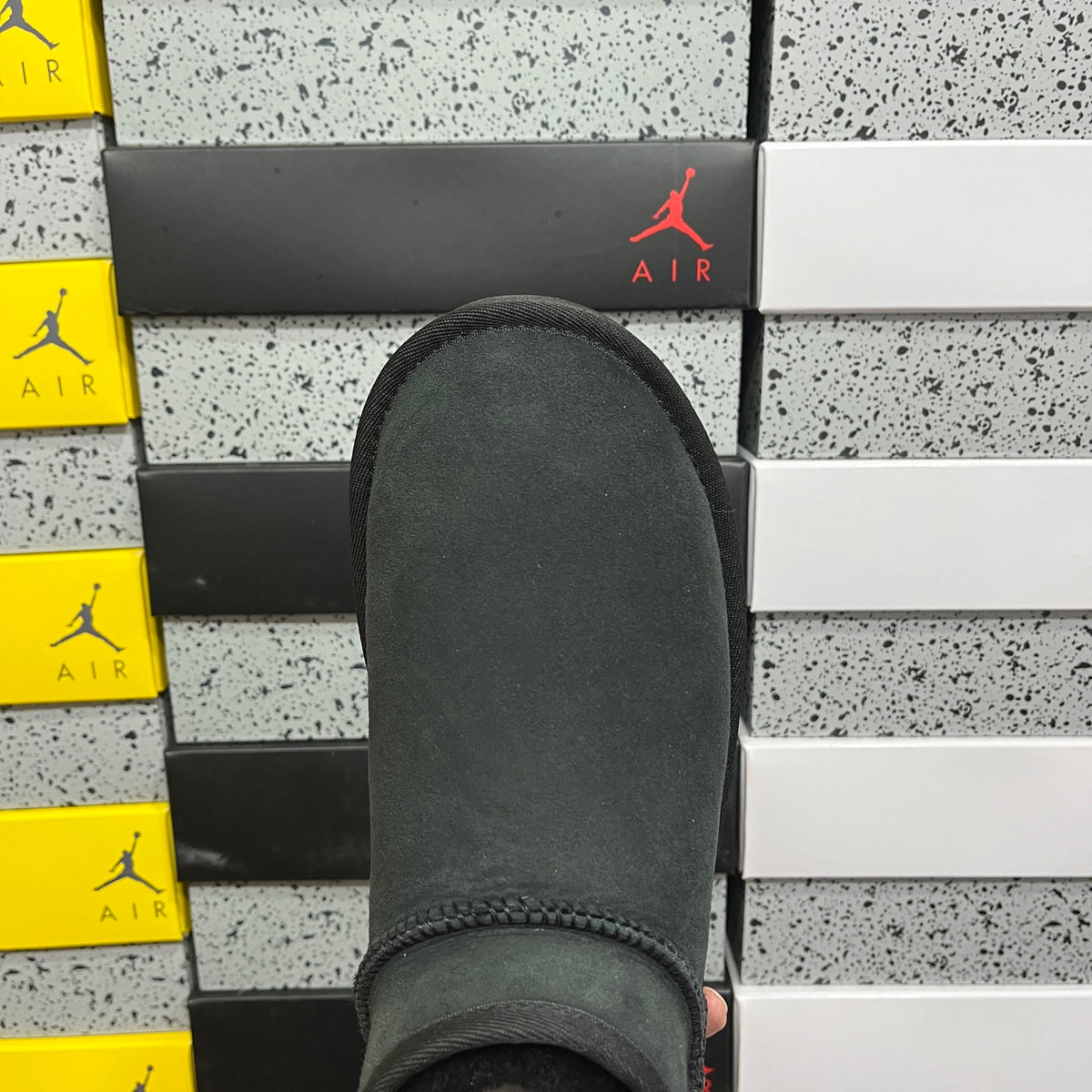 UGG Black Ultra Mini Pull-On Ankle Boots