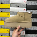 UGG Ultra Mini 5 cm Platform Boots in Mustard Seed