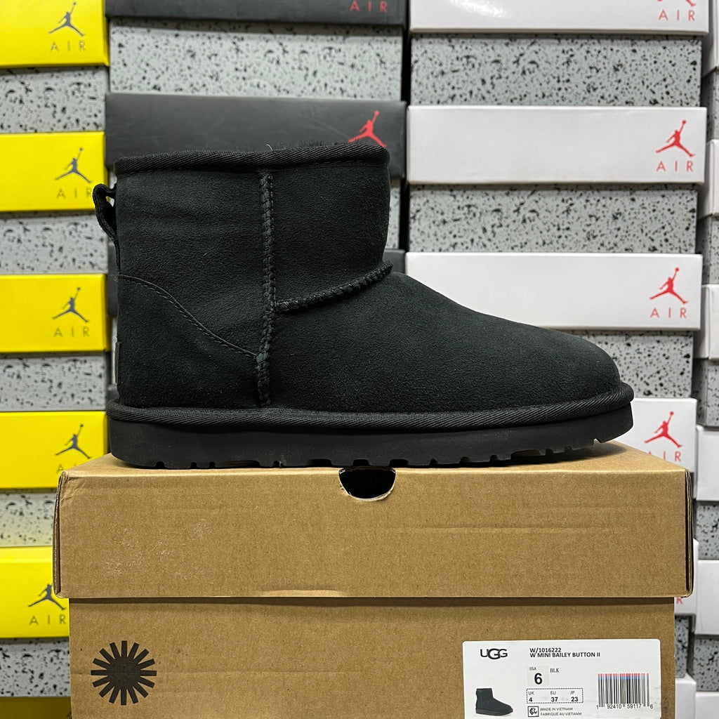 UGG Classic Mini Boots in Black with Plush Lining