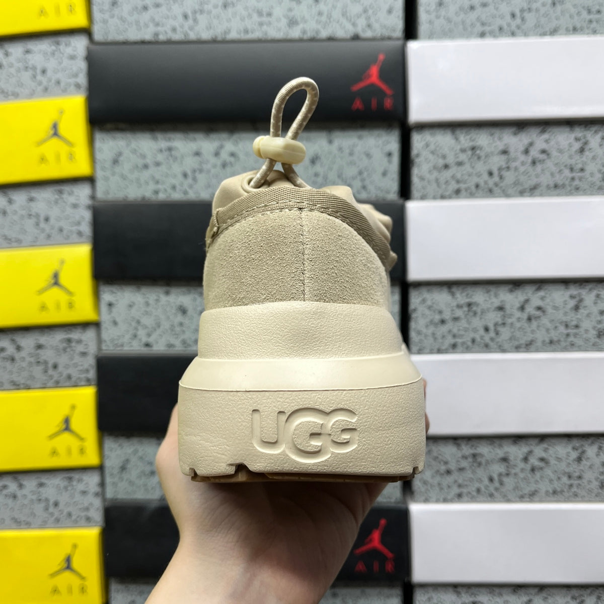 UGG Slip-On Shoes in Mustard Seed with Cream Chunky Sole
