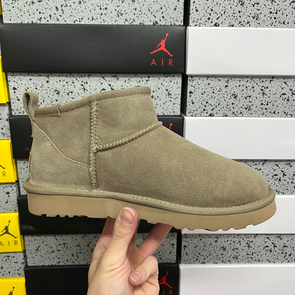 UGG Brown Ultra Mini Pull-On Ankle Boots