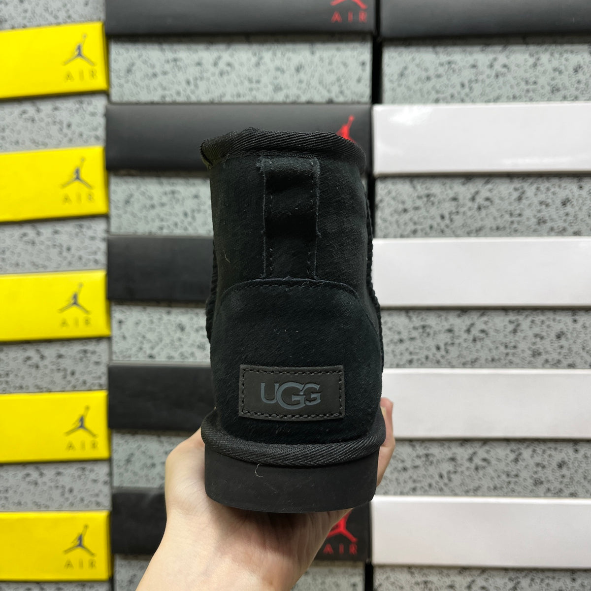 UGG Classic Mini Boots in Black with Plush Lining