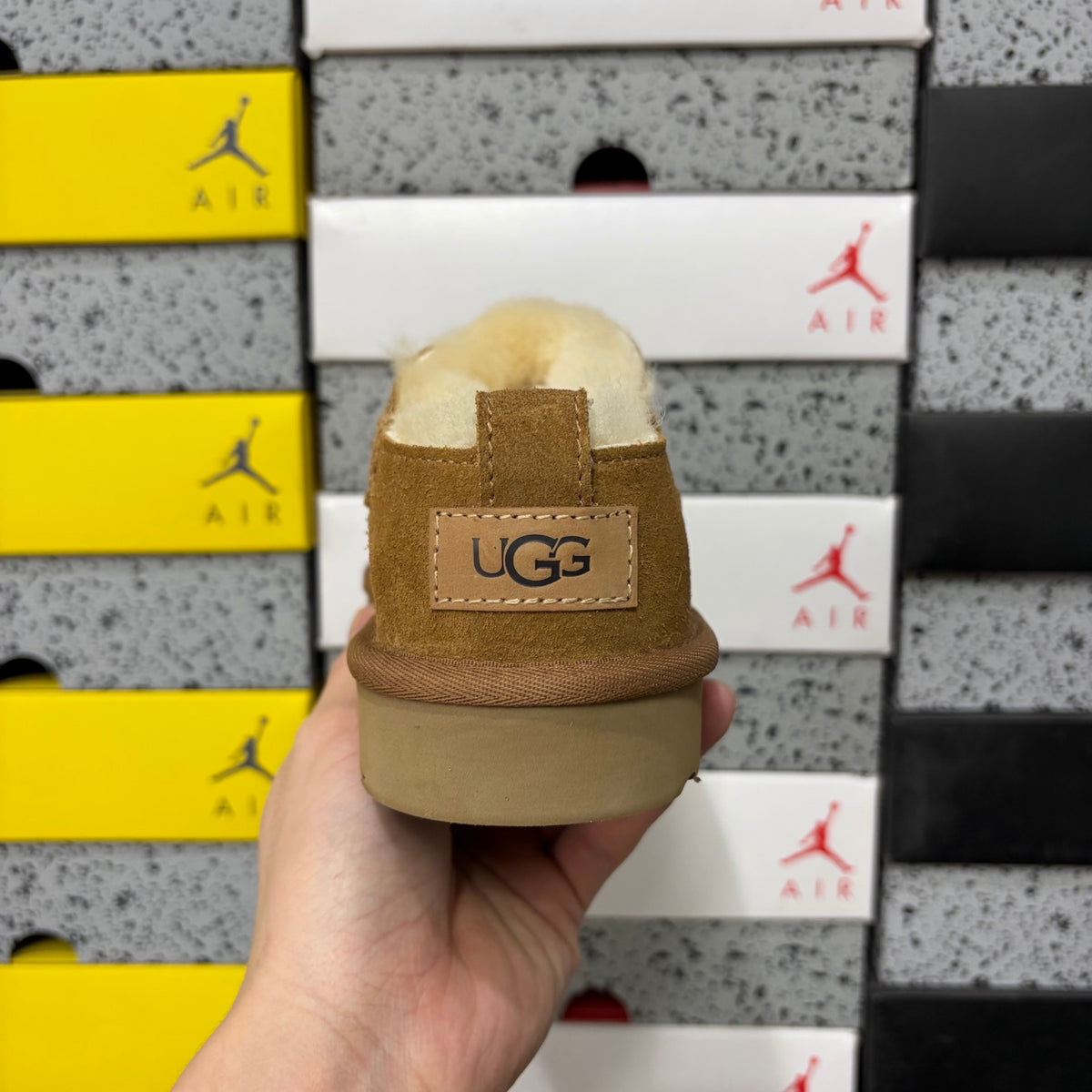 UGG Low-Cut Slip-On Shoes in Chestnut with Plush Lining