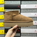 UGG Ultra Mini Platform Boots in Chestnut with 3 cm Sole