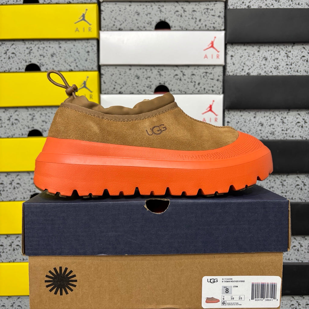 UGG Chestnut Slip-On Shoes with Orange Chunky Lug Sole