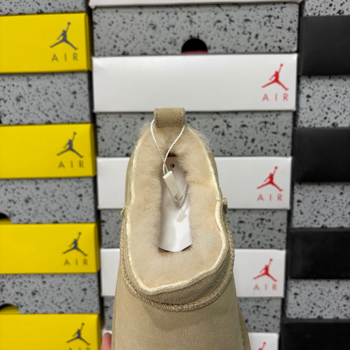 UGG Low-Cut Slip-On Shoes in Sand with Plush Lining
