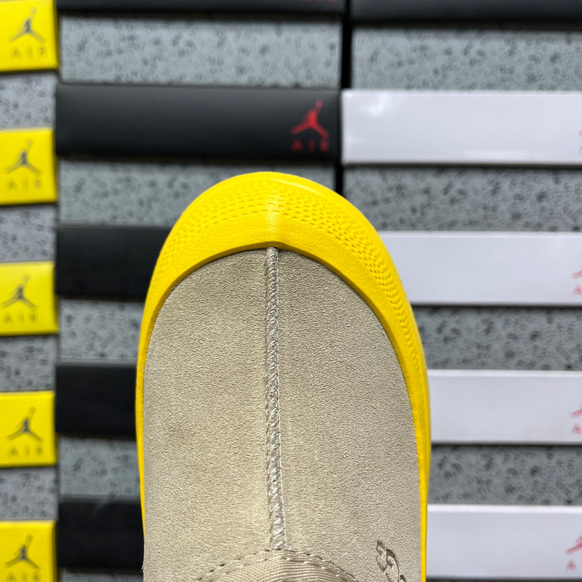 UGG Slip-On Shoes in Beige with Yellow Chunky Sole