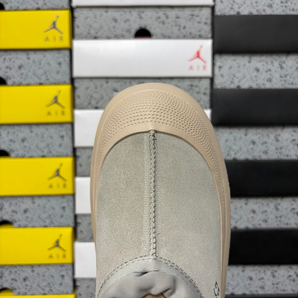 UGG Gray Slip-On Shoes with Beige Chunky Lug Sole