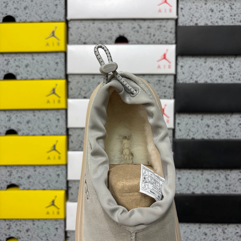 UGG Gray Slip-On Shoes with Cream Chunky Lug Sole