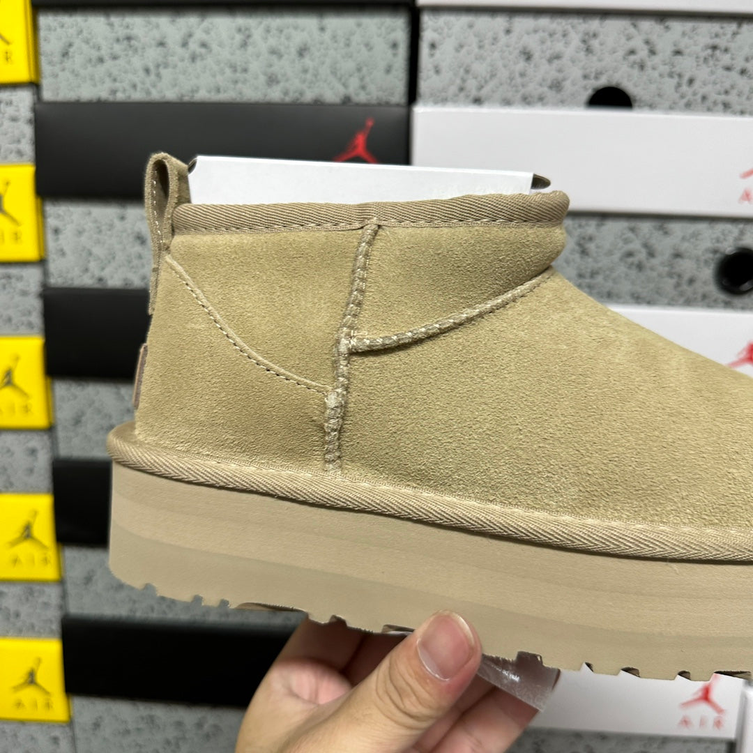 UGG Ultra Mini Platform Boots in Mustard Seed