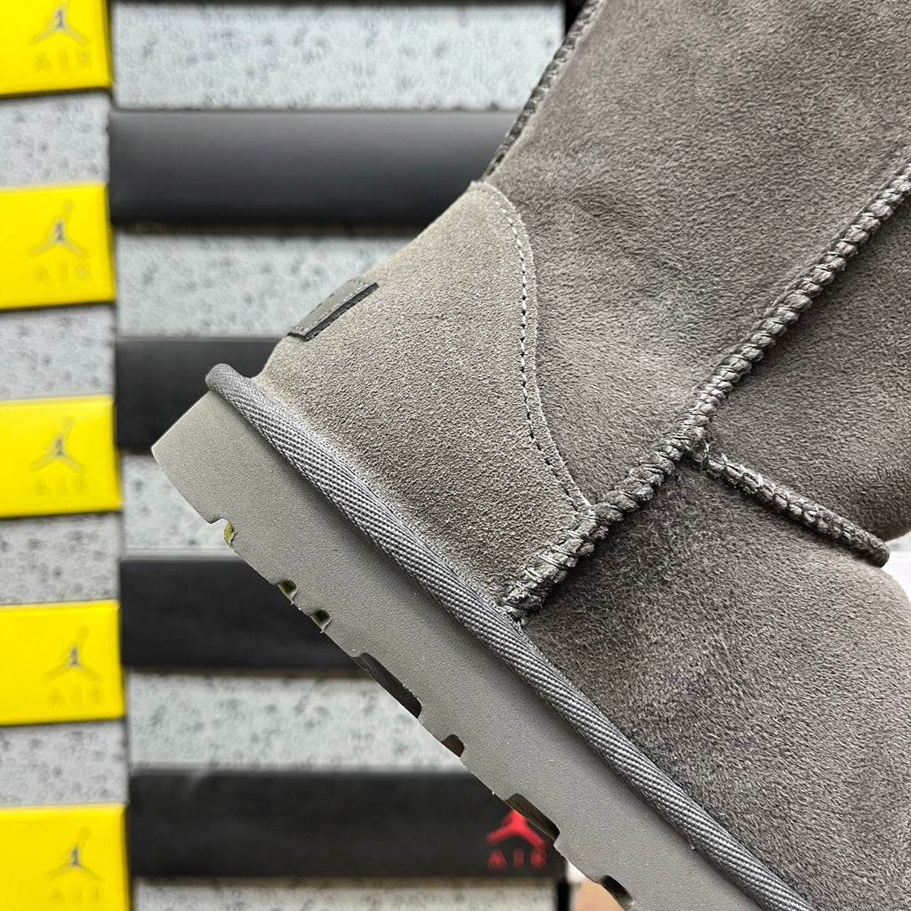 UGG Classic Short Boots in Gray with Plush Lining