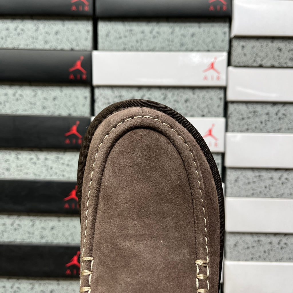 UGG Buckle-Strap Clogs in Dark Brown with Plush Lining