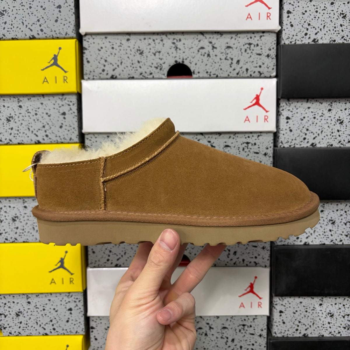 UGG Low-Cut Slip-On Shoes in Chestnut with Plush Lining