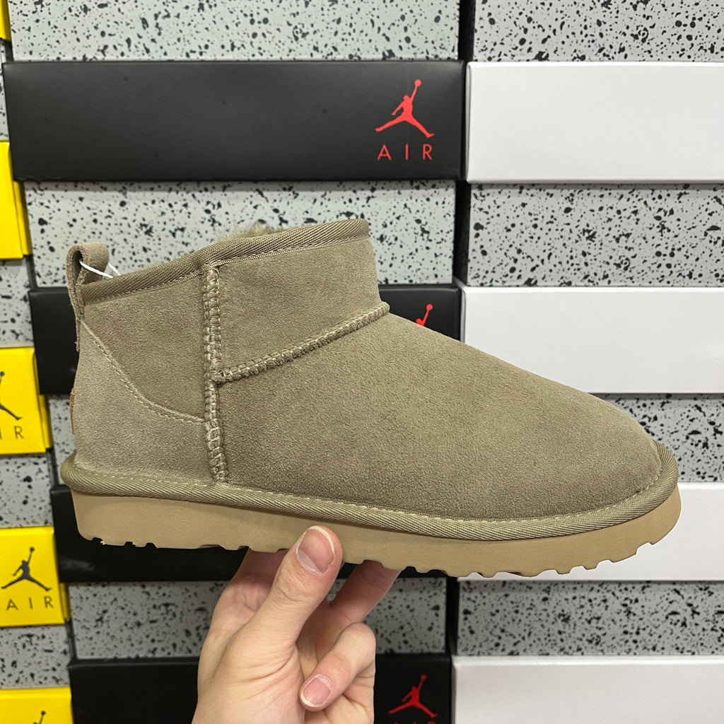 UGG Brown Ultra Mini Pull-On Ankle Boots