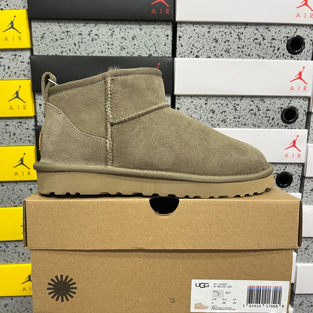 UGG Brown Ultra Mini Pull-On Ankle Boots