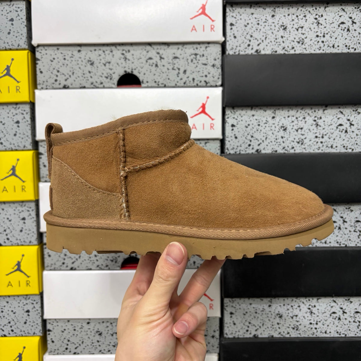 UGG Classic Mini Pull-On Boots in Chestnut with Plush Lining