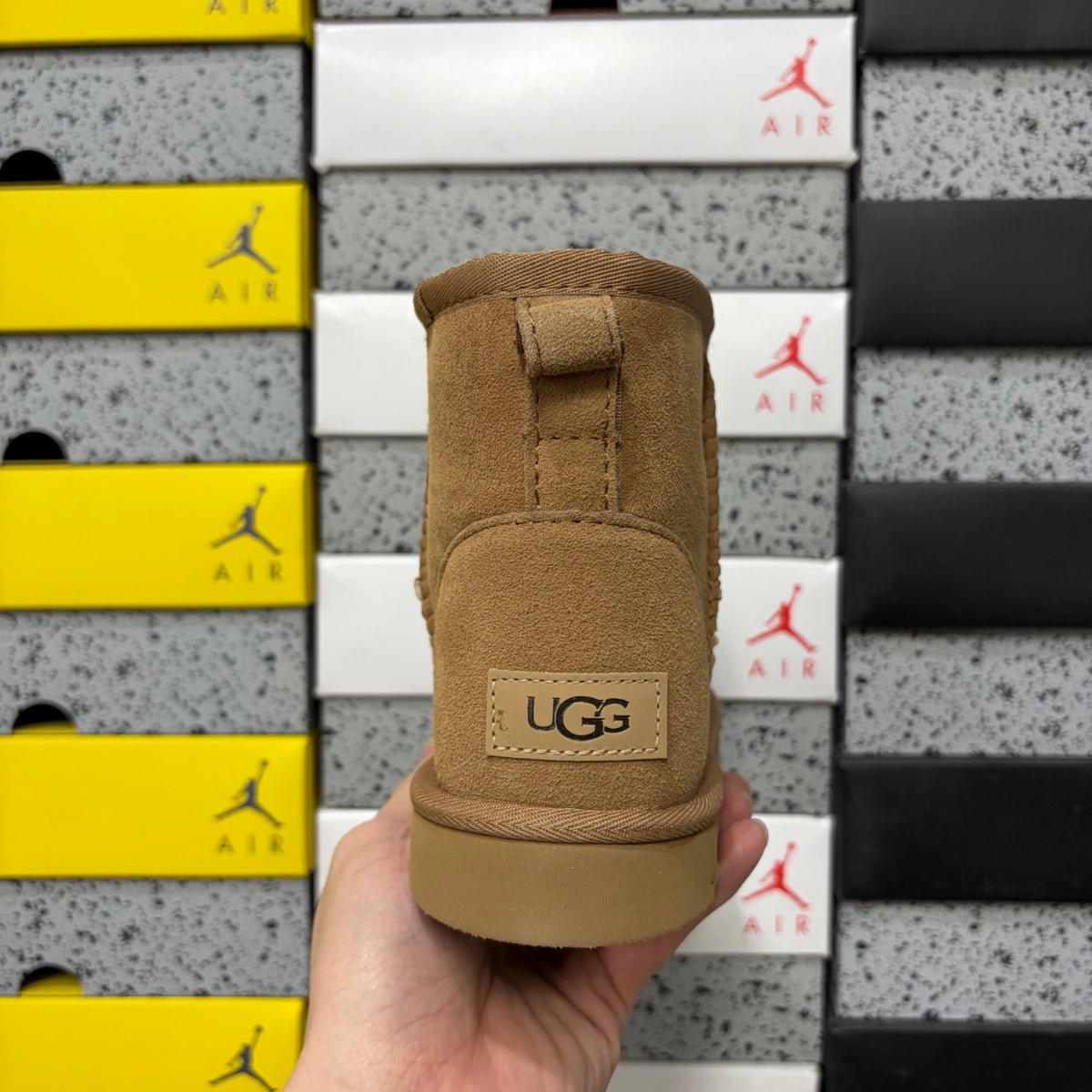 UGG Classic Mini Pull-On Boots in Chestnut with Plush Lining