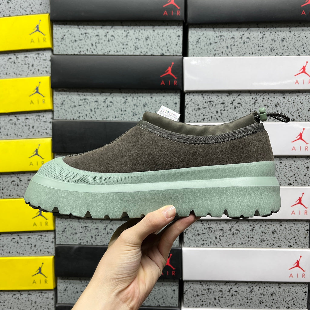 UGG Slip-On Shoes in Dark Olive with Mint Green Chunky Sole