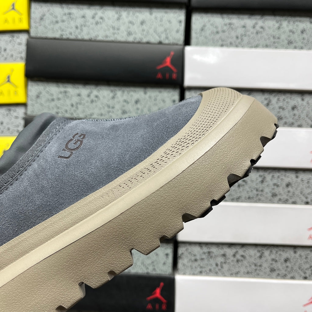 UGG Slip-On Shoes in Asphalt Gray with Taupe Chunky Sole