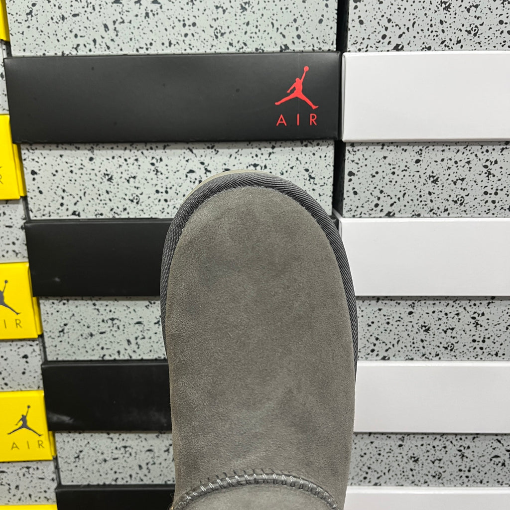 UGG Gray Ultra Mini Pull-On Ankle Boots