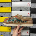 UGG Chestnut Slip-On Shoes with Dragon and Tiger Embroidery