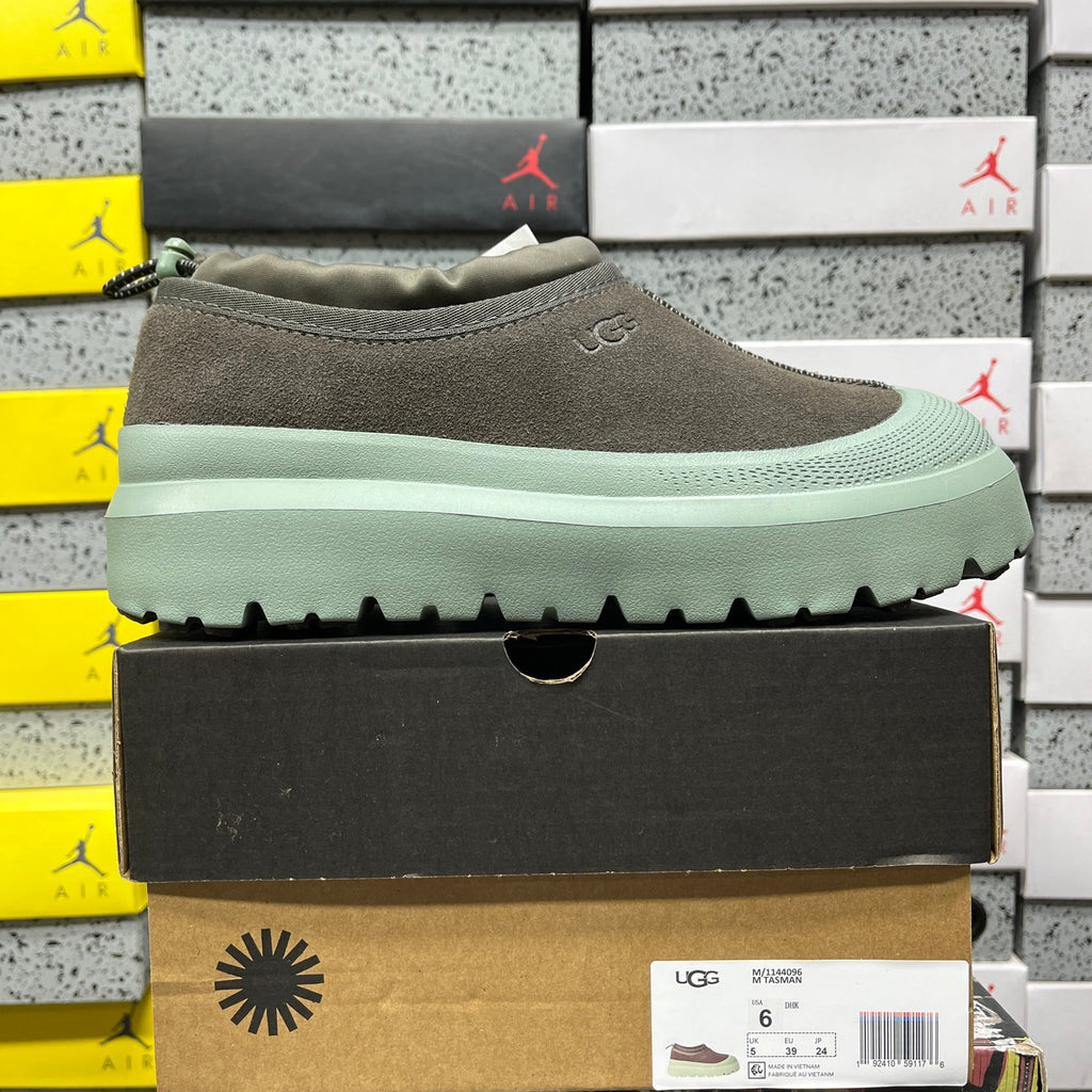 UGG Slip-On Shoes in Dark Olive with Mint Green Chunky Sole
