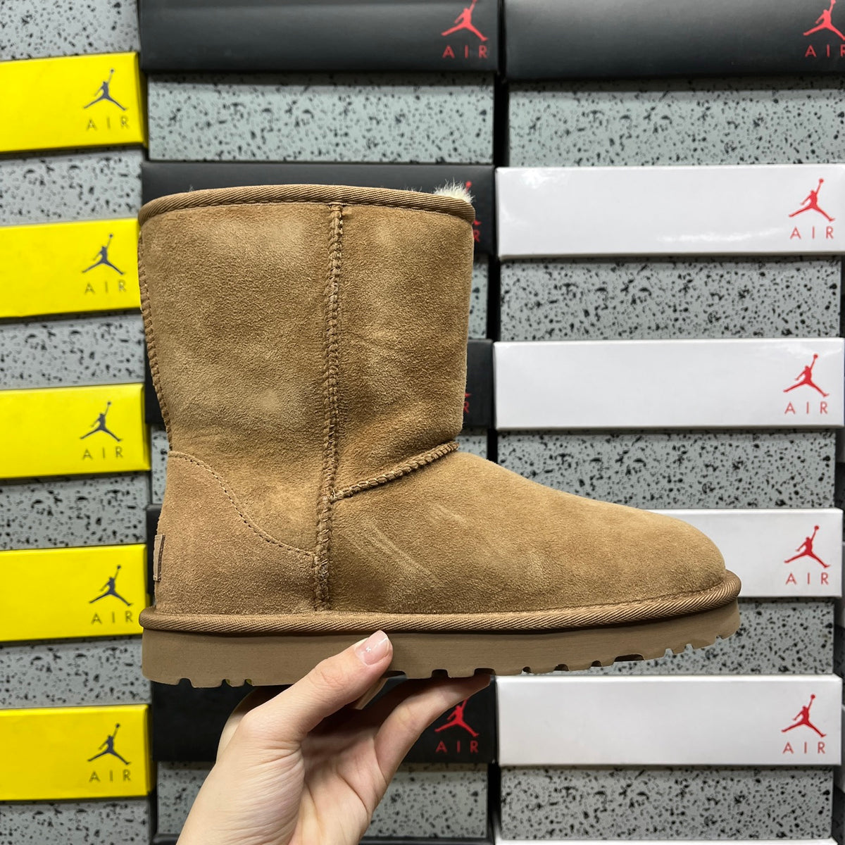 UGG Classic Short Boots in Chestnut with Plush Lining