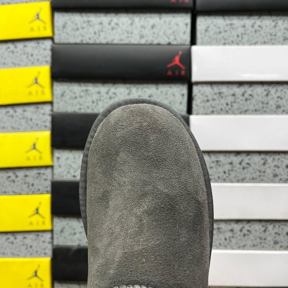 UGG Classic Short Boots in Gray with Plush Lining