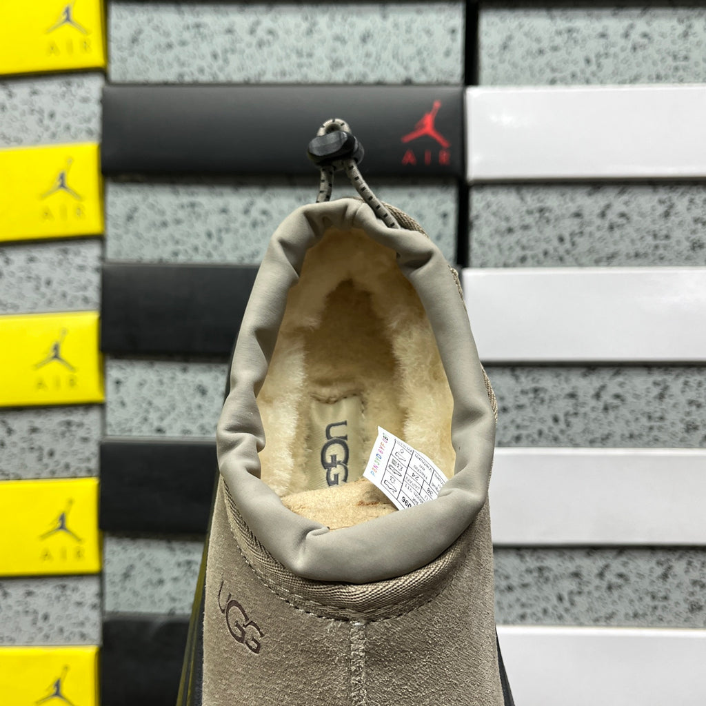 UGG Slip-On Shoes in Mist Gray with Black Chunky Sole