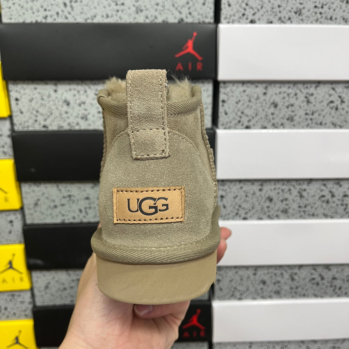 UGG Brown Ultra Mini Pull-On Ankle Boots