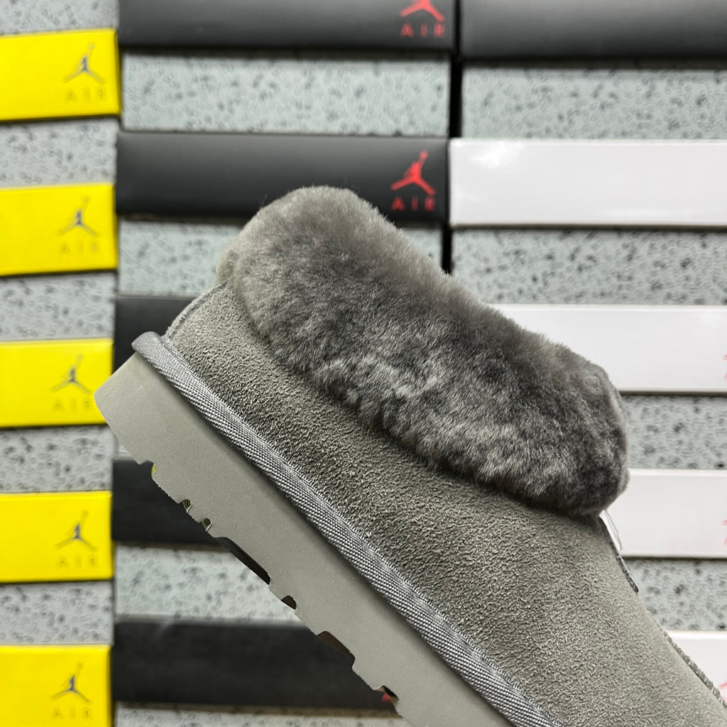UGG Slip-On Shoes in Gray with Plush Collar