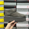 UGG Ultra Mini Platform Boots in Gray with 5 cm Sole
