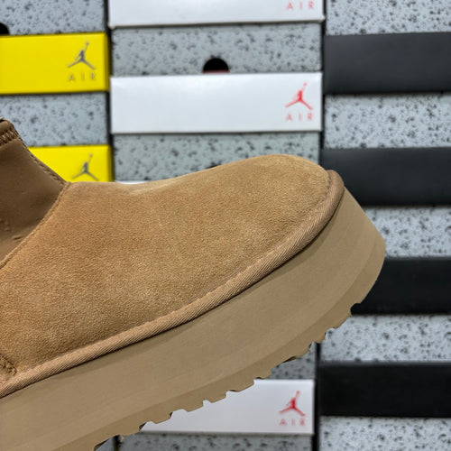 UGG Brown Pull-On Platform Ankle Boots
