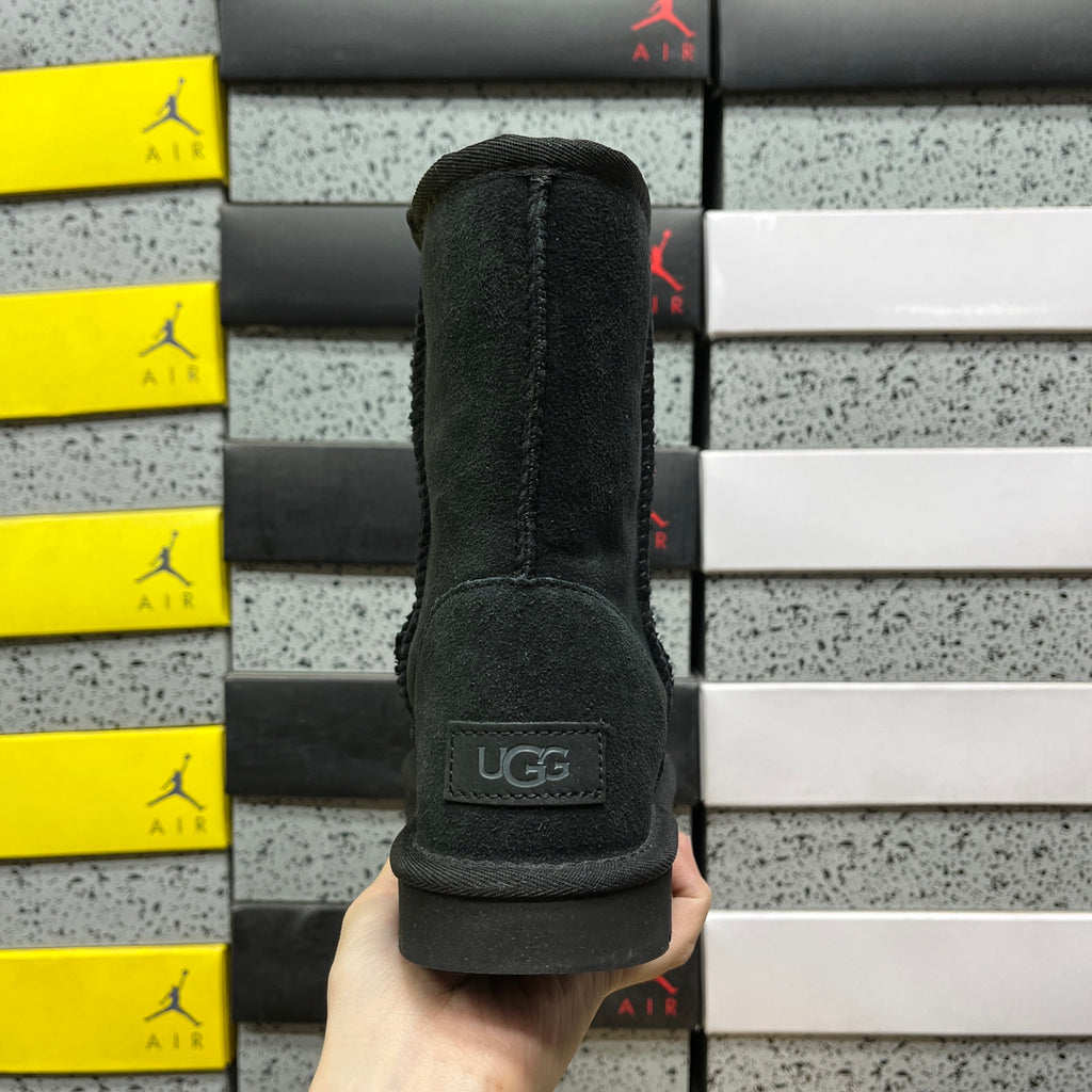 UGG Classic Short Boots in Black with Plush Lining