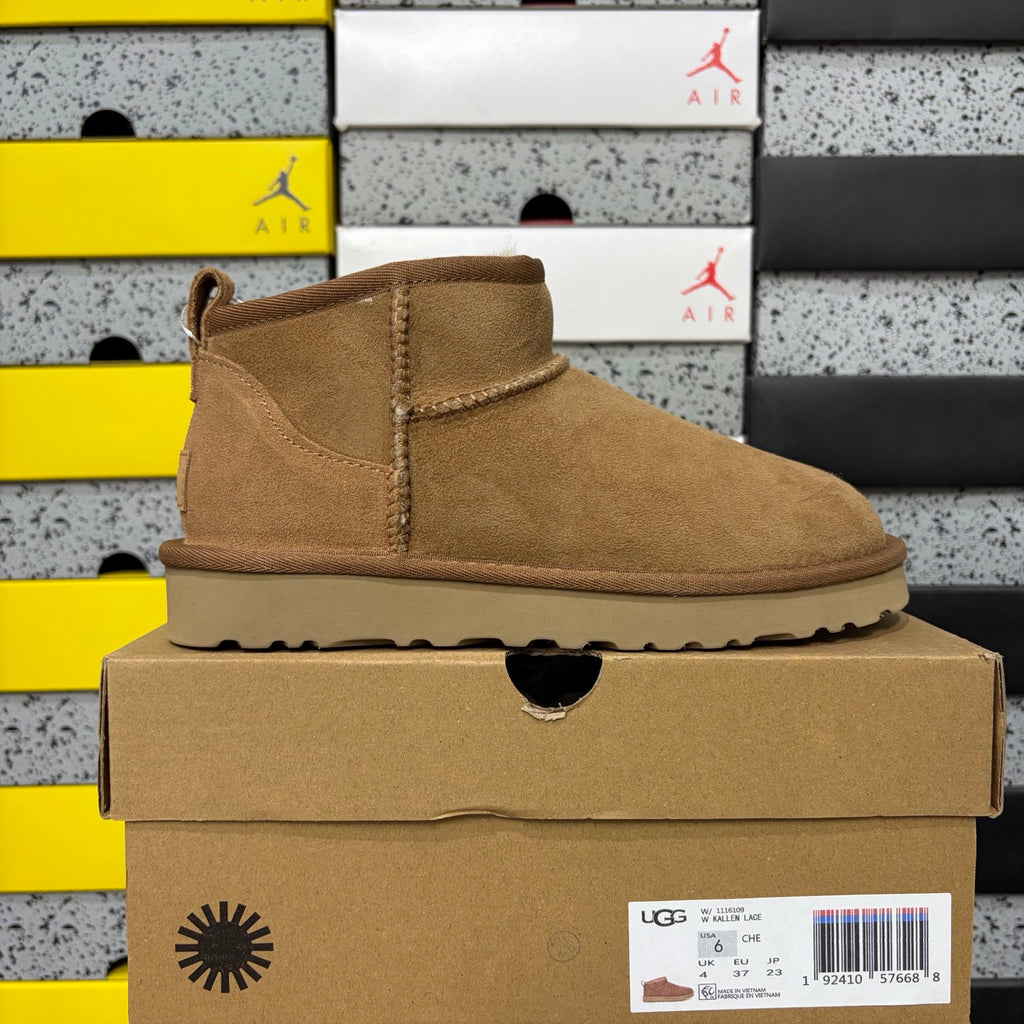 UGG Chestnut Ultra Mini Pull-On Ankle Boots