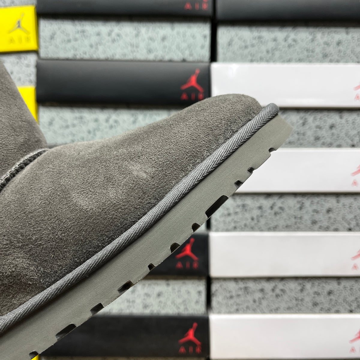 UGG Classic Short Boots in Gray with Plush Lining