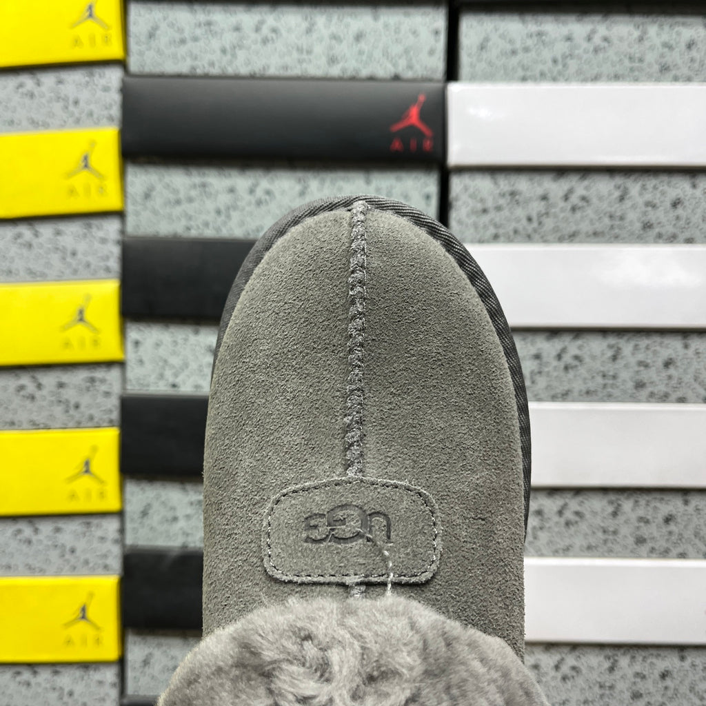 UGG Slip-On Shoes in Gray with Plush Collar